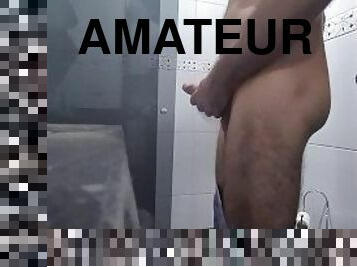 bañando, amateur, polla-enorme, gay, paja, ducha, a-solas, realidad, tatuaje, polla