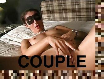 Real couple in masked, pussy fucking masturbating (The Best Movie in HD Restyling Version)