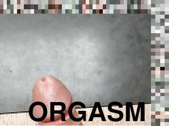 gigantisk, orgasm, amatör, cumshot, gigantisk-kuk, mamma, avrunkning, sprut, ensam, kuk