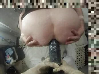 extremo, con-el-puño, arnés, amateur, juguete, casero, sucio, marido, follando-fucking, fetichista