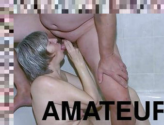 bad, hårig, masturbation, gammal, amatör, avsugning, gamling, deepthroat, äldre, hora-whore