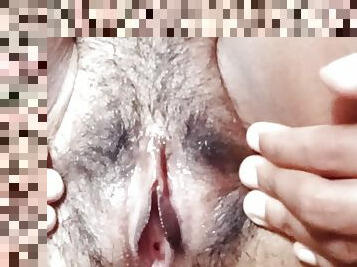 asiatisk, hårig, masturbation, orgasm, fitta-pussy, fru, amatör, mogen, hemmagjord, hindu-kvinnor