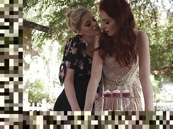 Redhead Outdoor Pussy Licked By Neighbor With Ginger G, Charlotte Stokely And Maya Kendrick