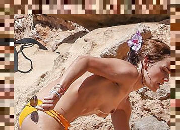 Emma Watson topless in Ibiza