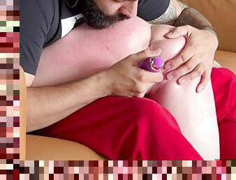 Girl With Fat Spanked And Red Ass Gets Teased To Orgasm