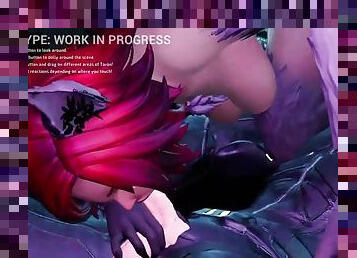 Subverse - Taron update part 1 - v0.4 update - hentai game - gameplay - sex scene