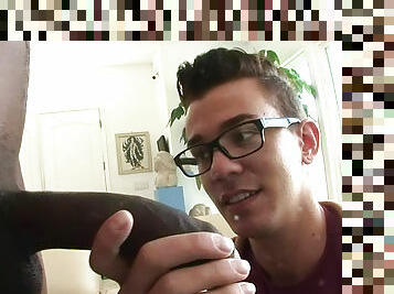 Hot teen Seth Roberts is getting chocolate cum