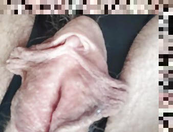 klit, behåret, onani, orgasme, fisse-pussy, amatør, udløsning, berømthed, hjemmelavet, fingering