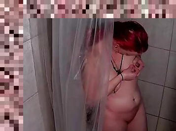 Shower With Kittienoone Playing With Her Nipples
