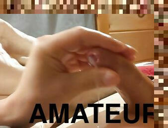 masturbation, orgasm, amatör, cumshot, gay, sprut, ensam