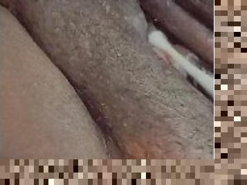 storatuttar, masturbation, gammal, orgasm, kvinnligt-sprut, amatör, mörkhyad, milf, leksak, bbw