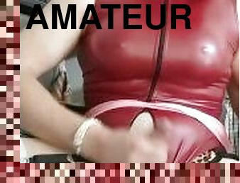 masturbation, amatör, mogen, cumshot, strumpor, sprut, blond, brittisk, sperma, ensam