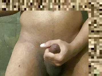 asiatique, baignade, masturbation, amateur, énorme-bite, gay, secousses, jeune-18, ejaculation, douche