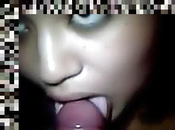 Amateur blowjob is erotically charged