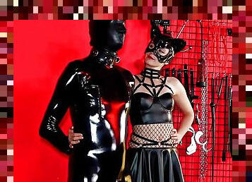 tysk, bdsm, slave, skitten, europeisk, euro, latex, bondage, elskerinne, ydmykelse