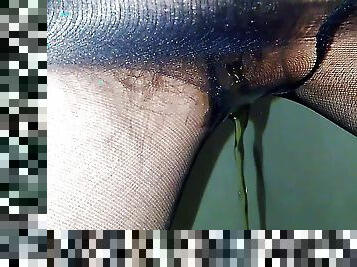 Black Countess Peeing for You Again, in Nylon