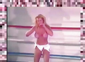 Vintage vhs fight blonde bimbos