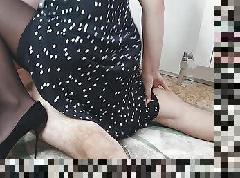 adulterio, masturbación, orgasmo, ruso, esposa, amateur, polla-enorme, casero, medias, primera-persona