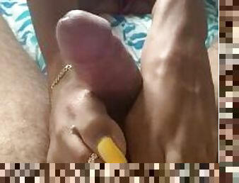 Cum Drip On My Toe Rings