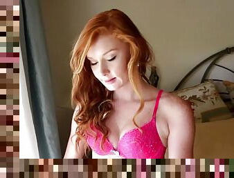 Redhead teen makes a homemade porn video tryout