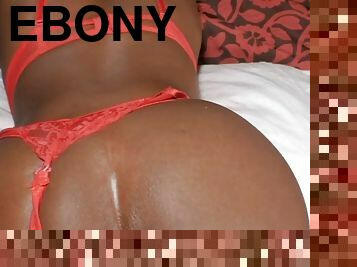 Ebony gets pumped with a huge load of cum in her tight punani