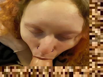 White Girlfriend Cant Fit In Her Mouth