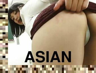 asiatisk, røv, milf, teenager, trusser, klasseværelse