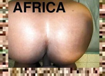 culo, cuatro-patas, sirvienta, negra, culo-sexy, africano