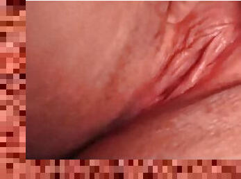 Pushing alien eggs in my pussy before going out and getting creampied