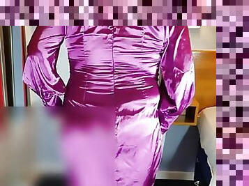 Ultra sexy full satin sissy crossdresser 