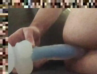 amateur, anal, juguete, gay, consolador, a-solas