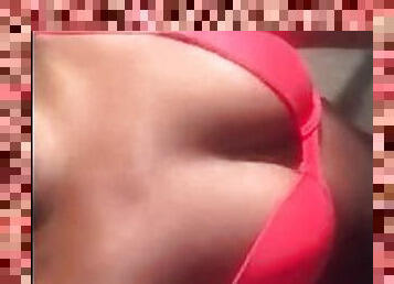 tetas-grandes, amateur, negra-ebony, adolescente, lencería, tetas, fetichista, a-solas, sujetador, tetitas