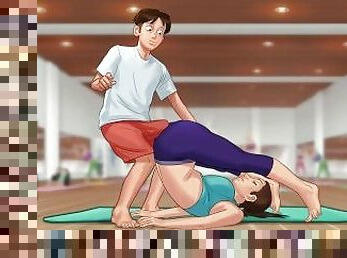 Summertime saga #38 - Rubbing my cock on the yoga teacher - Gameplay