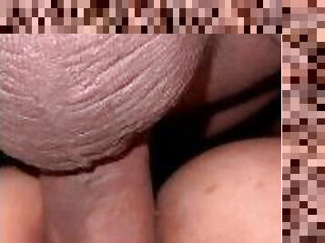 Pauline's pussy gets intense up close pussy fucking, cum inside, moaning