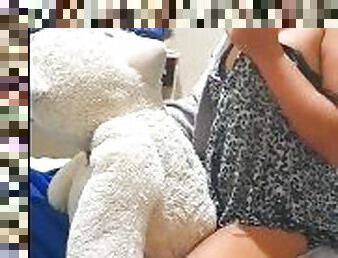 smoking and rubbing the ass on my teddy bear (Anny Smoking)