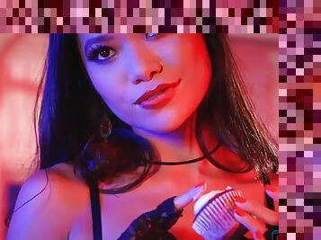 Tiny Asian teen Vina Sky does a romantic striptease for Playboy