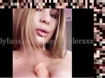 tetas-grandes, amateur, rubia, tetas, a-solas