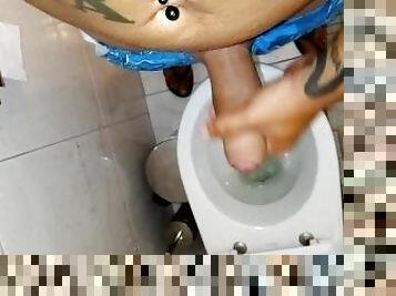 besar-huge, mastubasi, amatir, cumshot-keluarnya-sperma, homo, buatan-rumah, sentakkan, sperma, toilet, homoseks