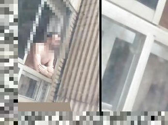 amatör, arabisk, kamera, spion, voyeur, fångad, exhibitionist, vit, kuk