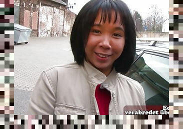 German asian teen next door pick up on street for female orgasm casting