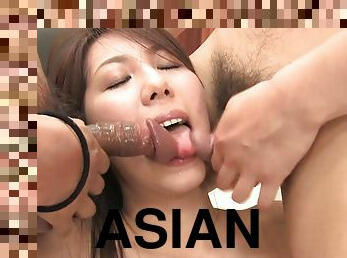 asiatisk, japans, gruppesex, creampie, små-patter