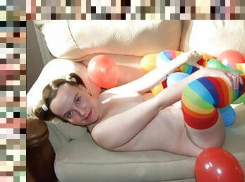 Haley Naked with Balloons