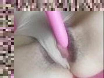 having fun with my new pink vibrator part 2