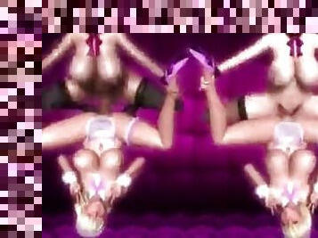Futa Futanari Anal Orgy and Deepthroat Huge Cumshots 3D Hentai