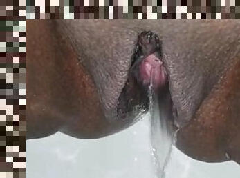 Ebony Queen Up Close Pee