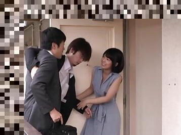 Japanese babe gets intimate with hubby's best friend