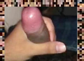 Big brown long hard dick is ready to cum