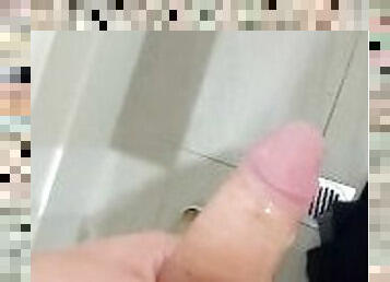 onani, amatør, udløsning, teenager, sperm, toilet, solo