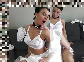 tyłek, duże-cycki, lesbijskie, mamuśki, gwiazda-porno, bielizna