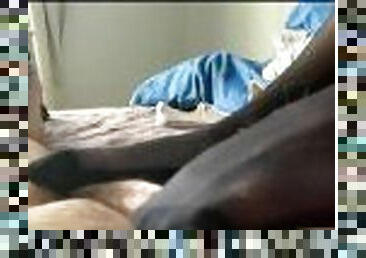 Black Stocking Footjob. He couldn't resist the soft cuban heel.